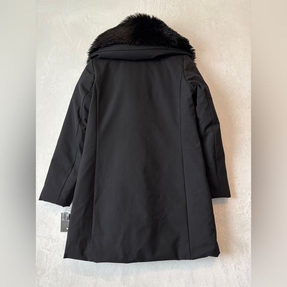 Mercer Collective Saks fifth avenue black Betsy Asymmetric Down Parka small NWT - Picture 15 of 16